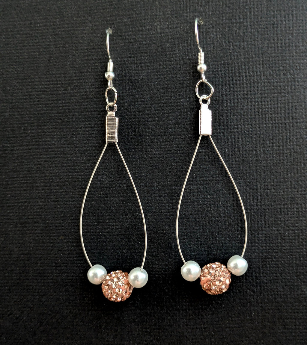 Guitar string earrings
