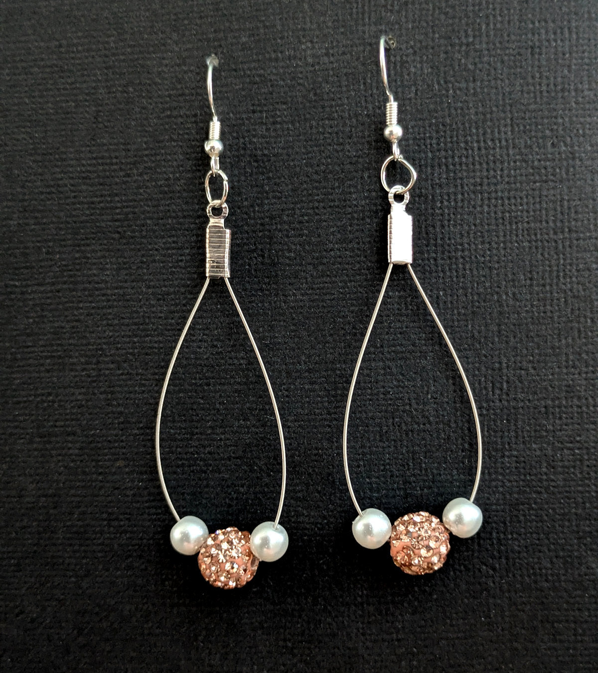 Guitar string earrings