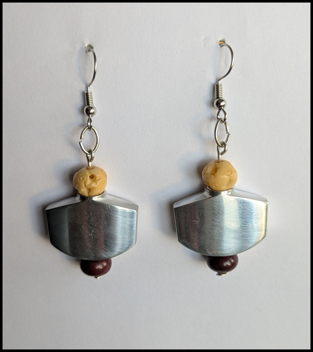 Guitar tuner button earrings