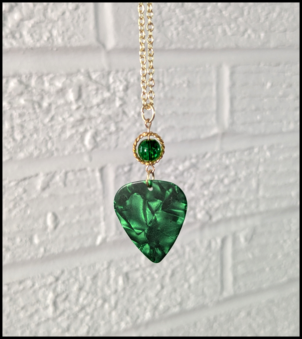Guitar pick necklace