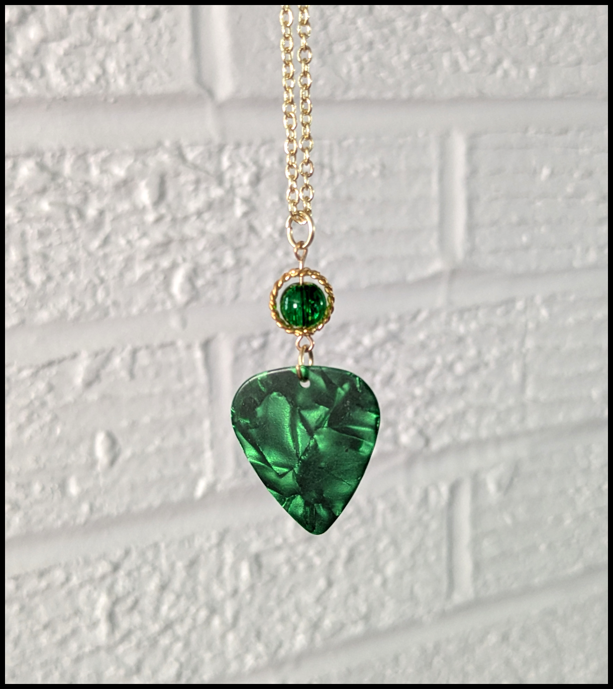 Guitar pick necklace